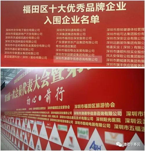 【喜报】热烈祝贺澳德华集团荣获深圳市福田区十大优秀品牌企业殊荣 【喜报】热烈祝贺澳德华集团荣获深圳市福田区十大优秀品牌企业殊荣