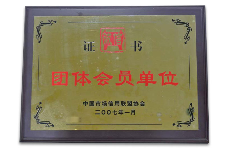 2007年中国市场信用联盟协会单位