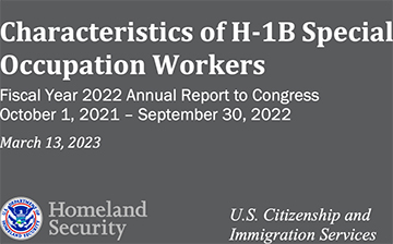 「美国移民」移民局发布2022财年H-1B申请获签者画像特征！