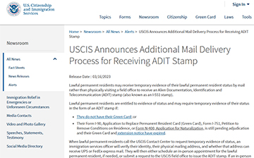 「美国移民」绿卡持有人，I-551章可通过邮寄方式领取！