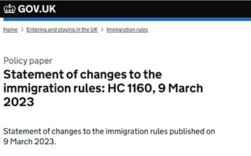 「英国移民」2023英国春季移民修正案发布