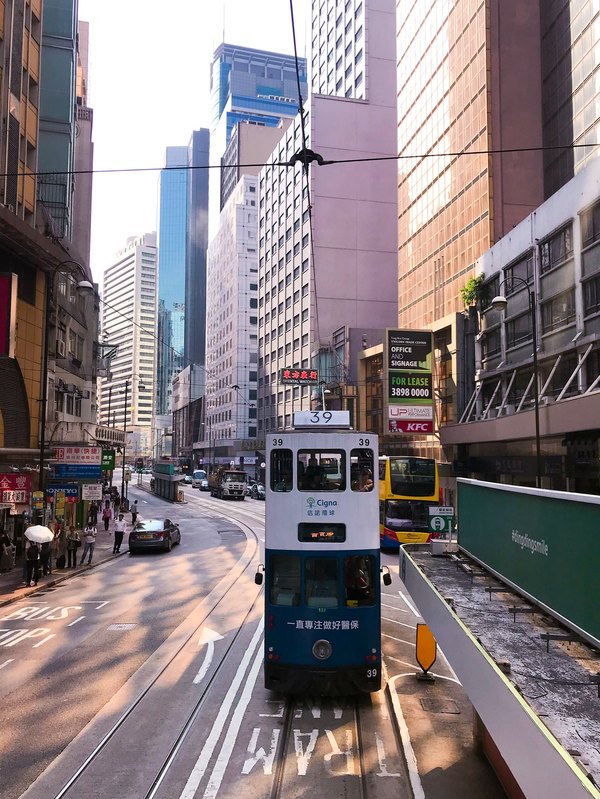中国香港城市天际线
